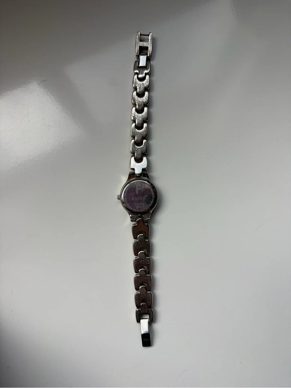 Y2K Women’s Silver Tone Fossil Watch/ New Battery/ Working